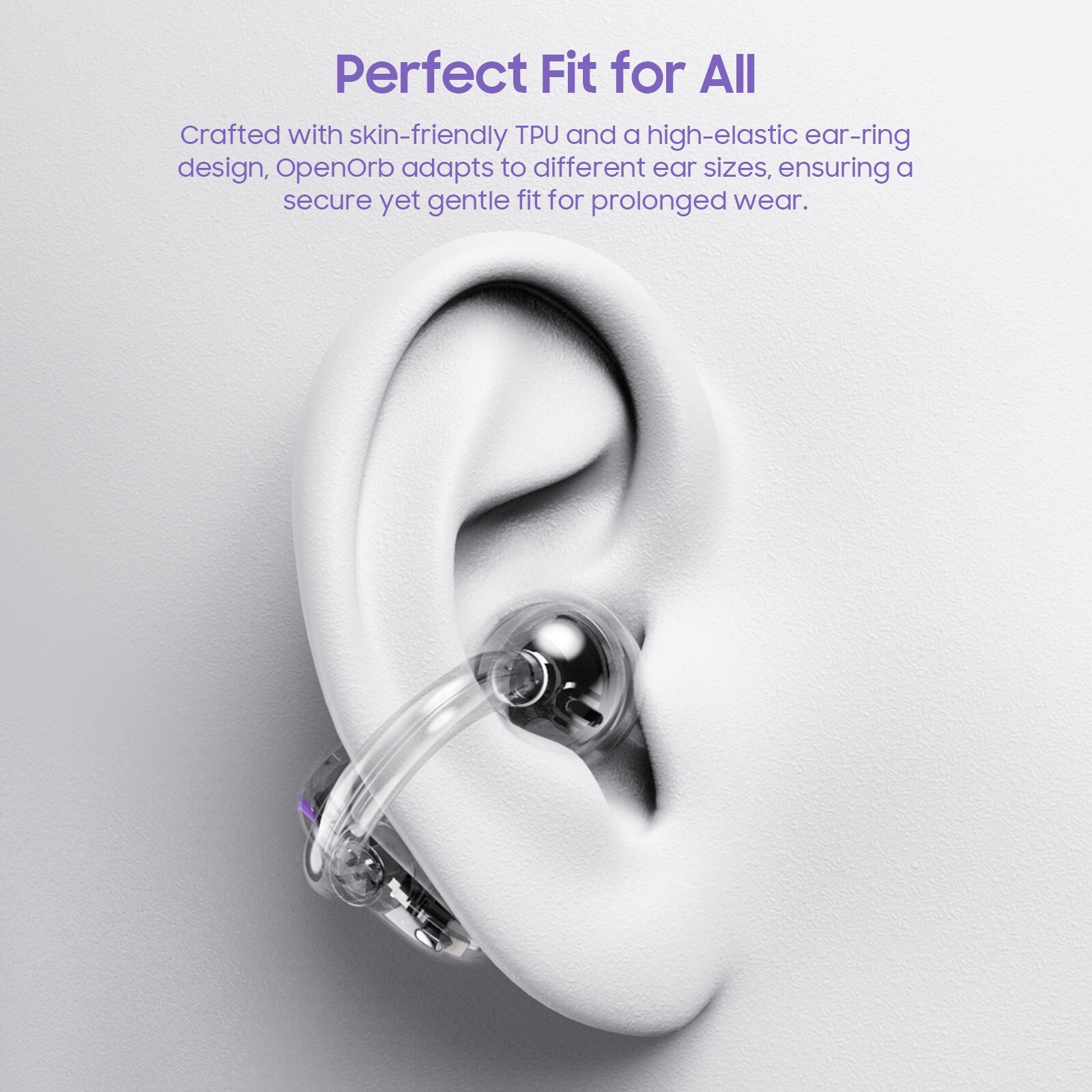 TOZO Bluetooth Wireless Earbuds Clip on Open Ear Listen in Comfort Headphones