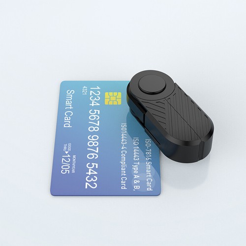 USB-C IC Smart Card Reader For Bank Card ID Card Portable Type-C SIM Card - Afbeelding 4 van 13