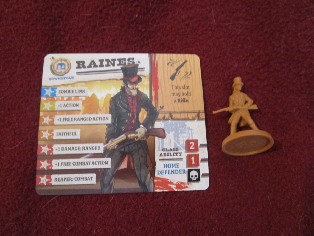 Zombicide Undead or Alive Raines Kickstarter exclusive unplayed w