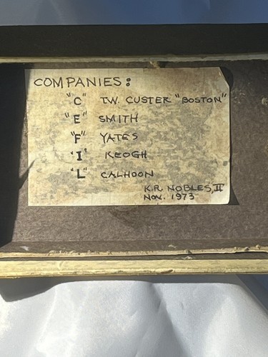 Vintage U.S. Civil War Miniature Vignette Custard’s Last Stand w/case - Bild 17 von 23