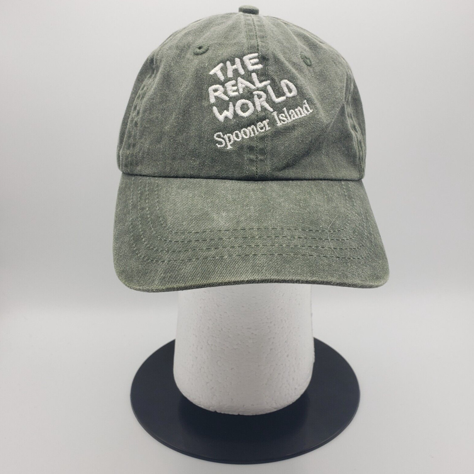 Port & Company Baseball Cap Unisex Onesize Green The Real World Spooner Island