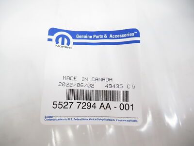 Genuine OEM Mopar Dodge 55277294AA Front Door Opening Seal 2002-2010 Ram
