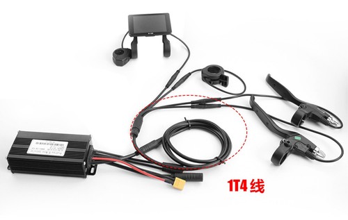 EBike 9 Pin 1T4 1T5 Control Extension Cable Julet Display Connector Waterproof - Picture 5 of 7