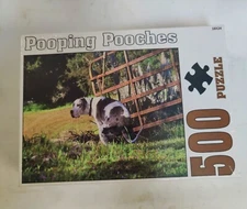 Pooping Pooches Gag Gift Jigsaw Puzzle