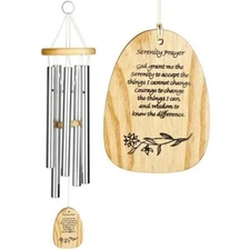 Woodstock Reflections™ Chime Serenity Prayer Wind Chime Melody and Verse