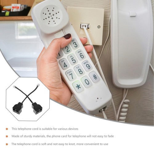 4 sztuki podróżny analogowy adapter telefoniczny rozdzielacz do kabla telefonicznego - Zdjęcie 11 z 12