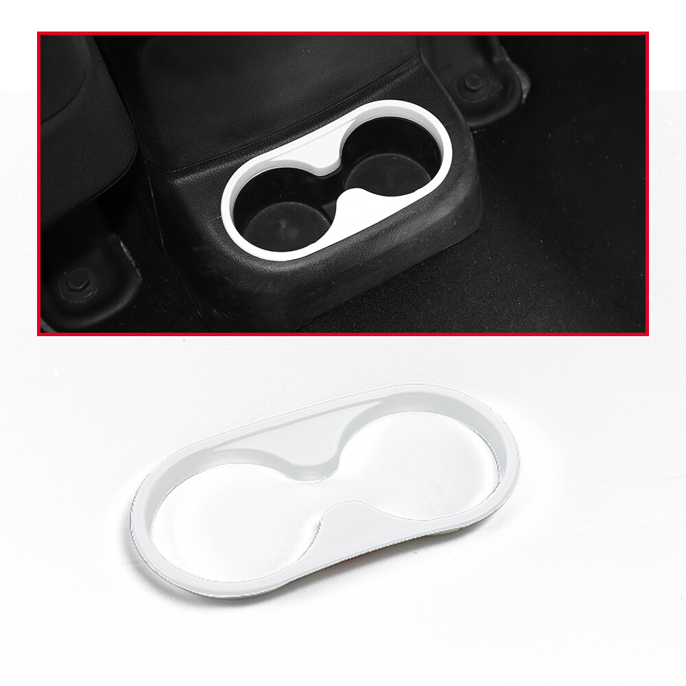 Rear Cup Holder Cover Trim Bezel White For Jeep Wrangler JK 2011-17 Accessories