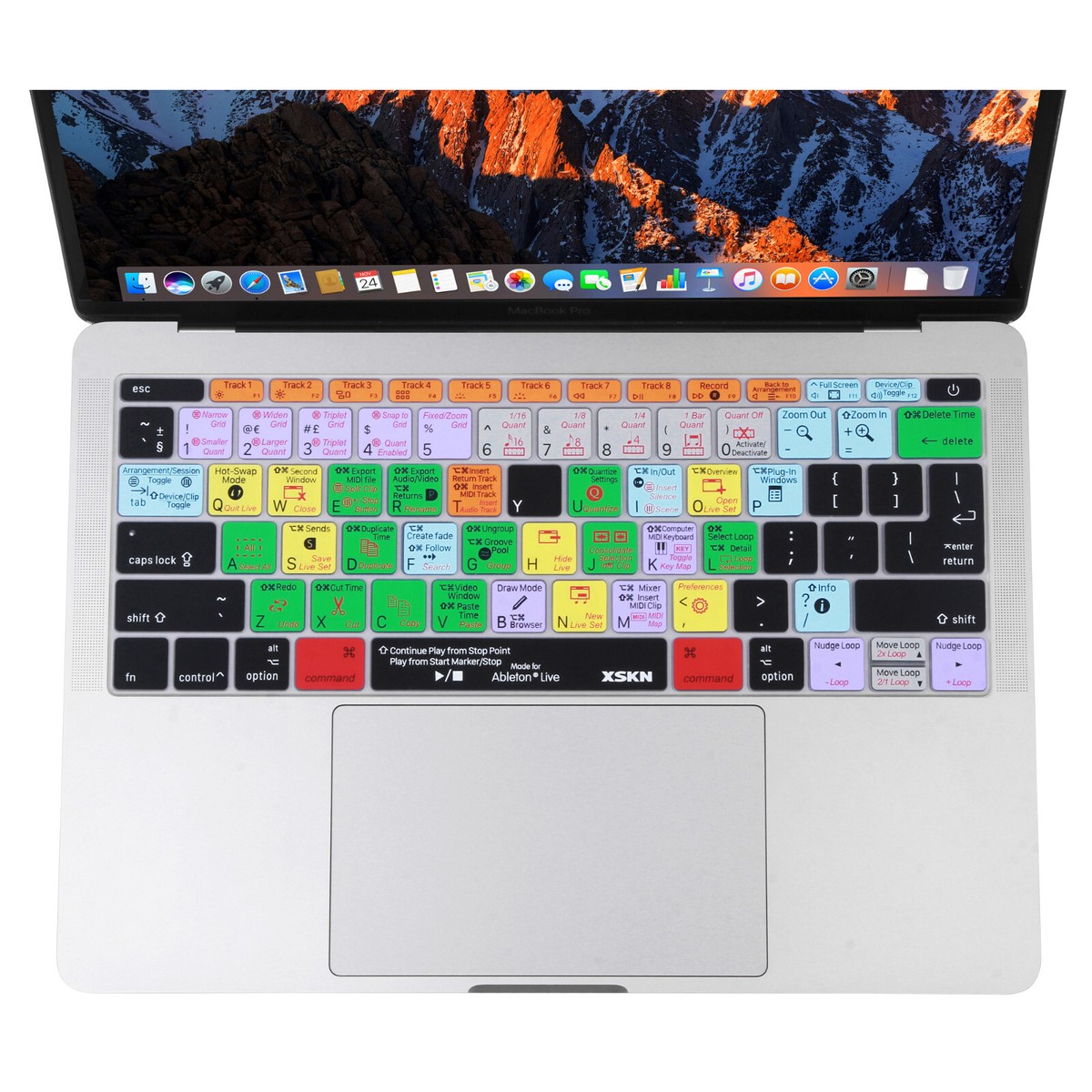 MacBook本体 HTKN XSKN Ableton Live Keyboard Cover for Macbook Pro 13.3 no Touch Bar