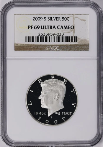 2009 S KENNEDY HALF DOLLAR SILVER NGC PR 69 ULTRA CAMEO Deep Cameo