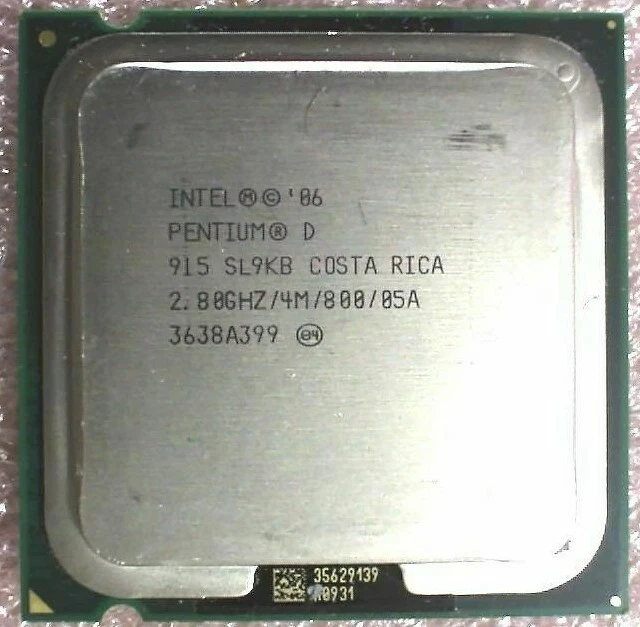 Intel Pentium D 915 2.80GHz 4MB 800MHz LGA775 CPU SL9KB Presler Dual-Core CPU - Image 2 of 3