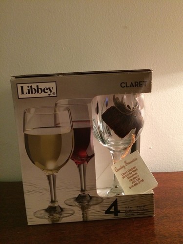Juego de 4 pintados a mano por Dawn Gagnon - por Libby 11,5 oz. Copas de vino Claret - Imagen 3 de 4