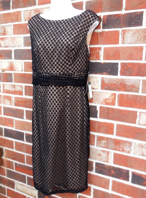 adrianna papell little black dress