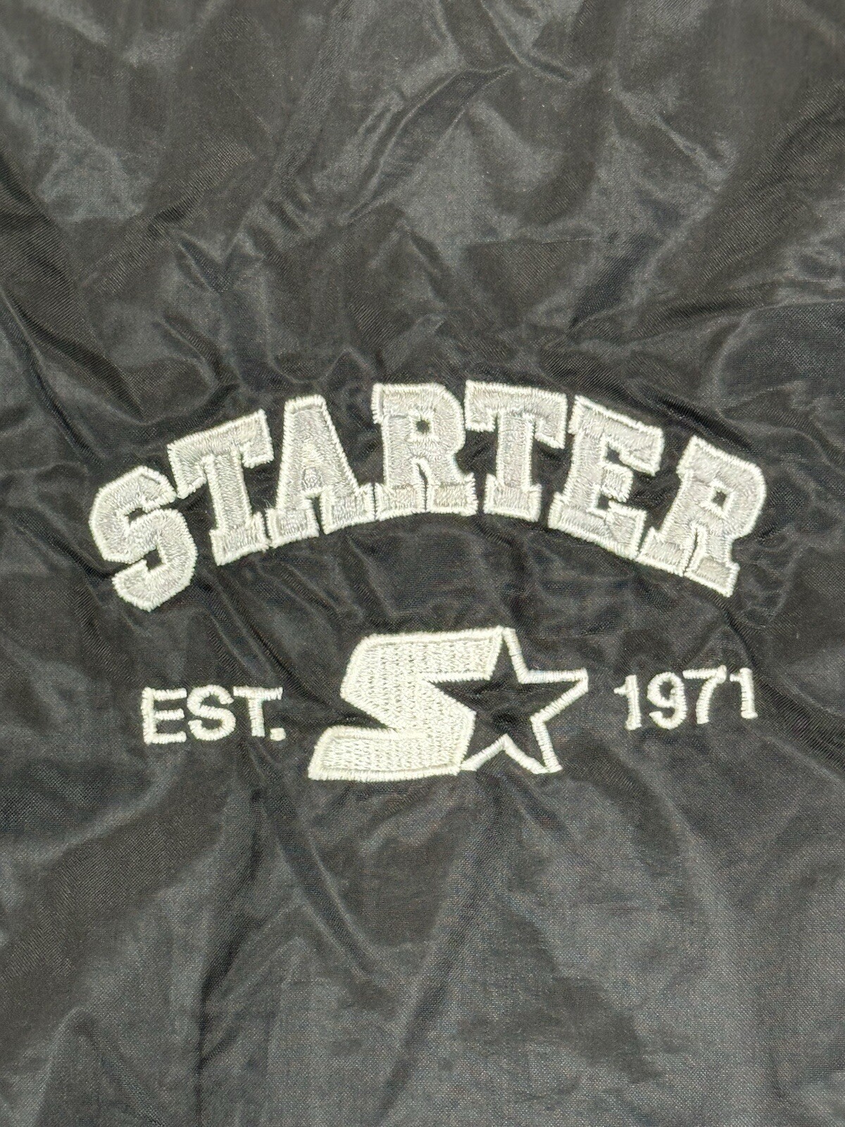Vintage Starter Collared Snap Button Windbreaker … - image 3