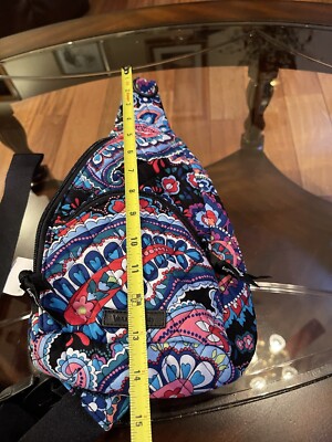 NEW Vera Bradley Essential Small Sling Backpack Haymarket  display picture 2
