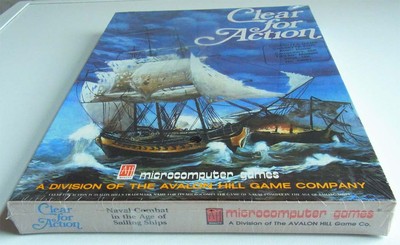 Atari XL:  Clear for Action - Avalon Hill 1984 *New*