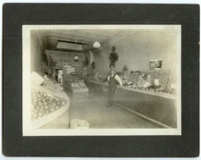 RARE VINTAGE RETAIL CALIF: Grocery Store Interior - Sunkist Oranges Signs Photo