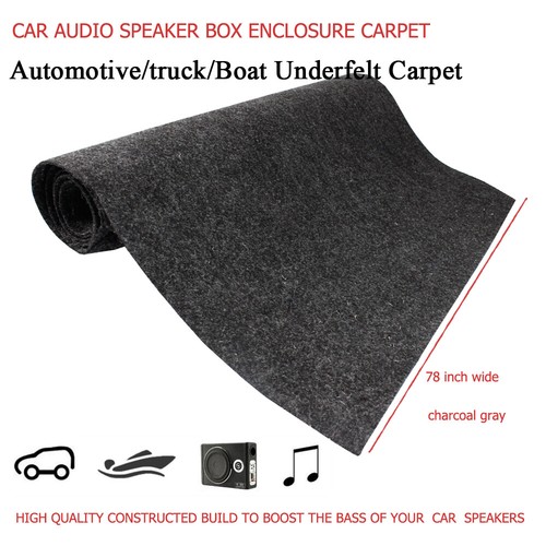 Automotive Under-felt Carpet Fabric Trunk Floor Liner Bass Box Replace 78"W Lot - Picture 18 of 18