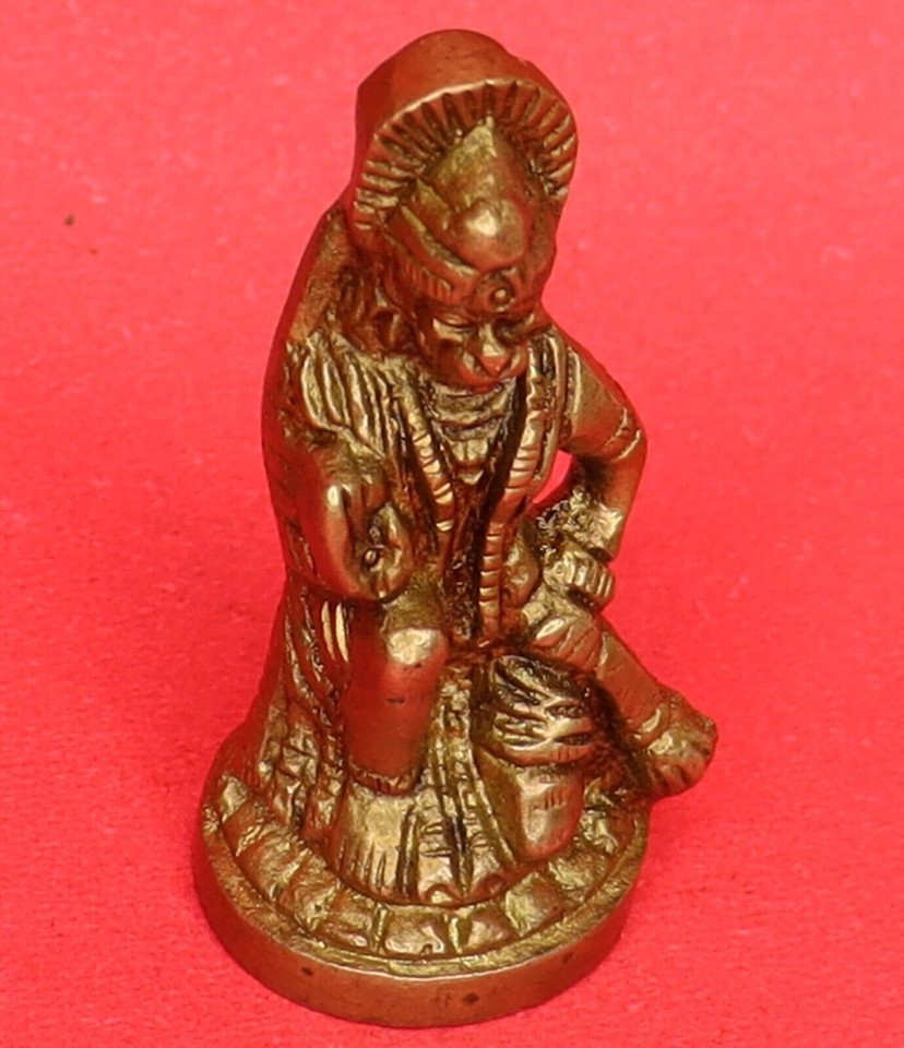 Lord Hanuman Statue Victorian Repro Brass Bajrang Bali Figure Sculpture