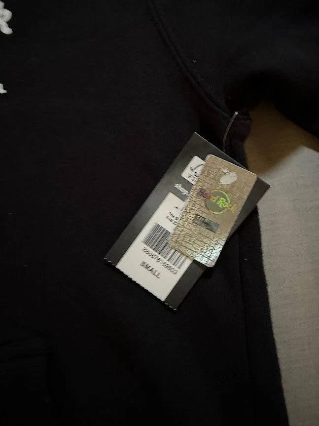 Толстовка мужская Hard Rock Hollywood Casino S черная на молнии с длинными рукавами толстовка с капюшоном. - Изображение 2 из 4