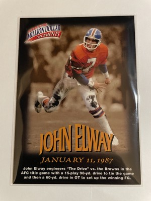 1997 Fleer - Million Dollar Moments Contest John Elway #8