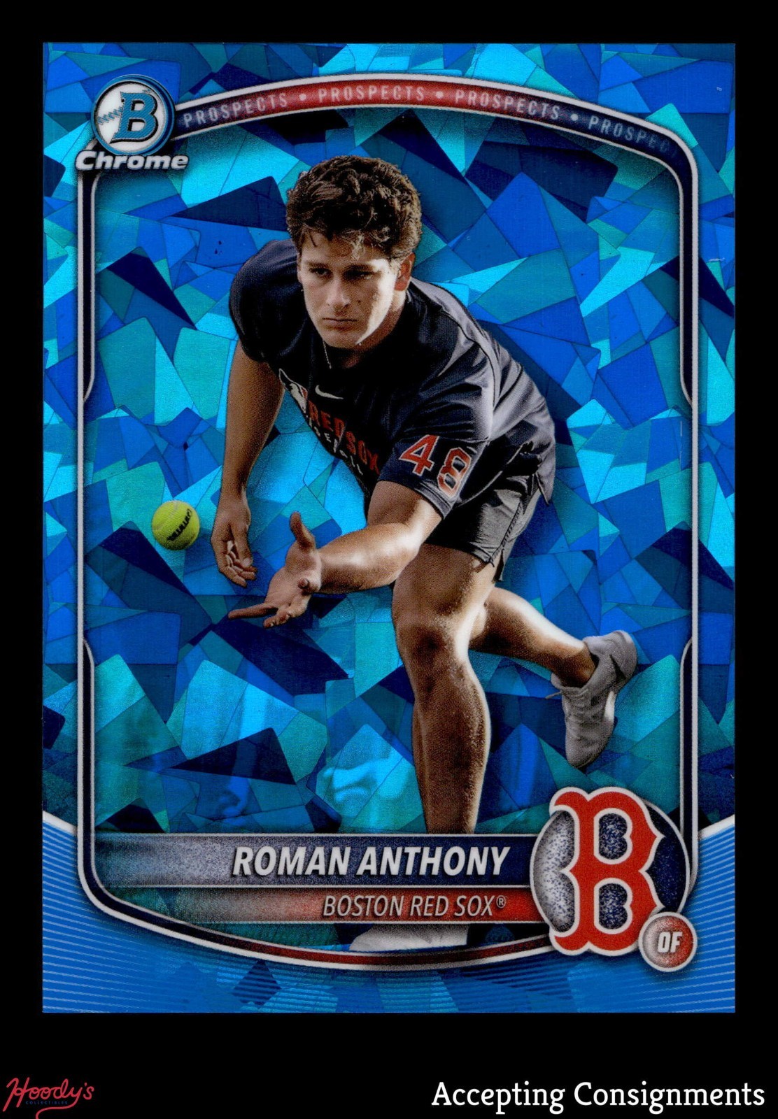 2025 Bowman Chrome Sapphire Prospects Image Variations #BCP167 Roman Anthony SP