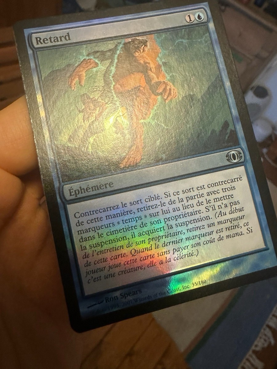 Foil FRENCH  Delay / Retard  Future Sight  Zero Clouding  Mtg