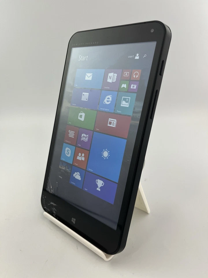 HP Stream 7 Black WiFi 32GB 7.0" Touchscreen Windows Tablet Cracked - Image 4 of 4