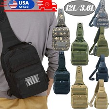 Tactical Sling Bag Backpack Shoulder Sling Molle EDC Small Crossbody Chest Pack