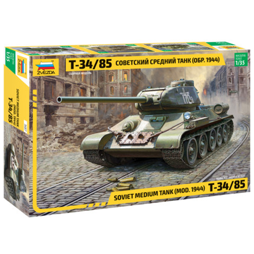 Soviet Medium Tank T-34/85 Kit 1:35 Zvezda Kit Mezzi Militari -D- Neues Modell-image