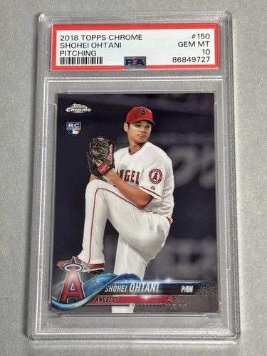 2018 Topps Chrome Shohei Ohtani RC #150 Rookie PSA 10 Gem Mint Angels ROY/ MVP