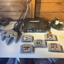Nintendo 64 N64 Console Bundle 5 Games, Controller & Cables