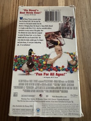 The Pacifier (2005 Late Release VHS) Walt Disney Vin Diesel
