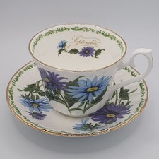 Royal Kendal Fine Bone China Made in England  Cup &Saucer "SEPTEMBER "