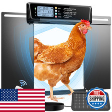 Jujojb Extra Large Automatic Chicken Coop Door Solar Poweranti-Pinch