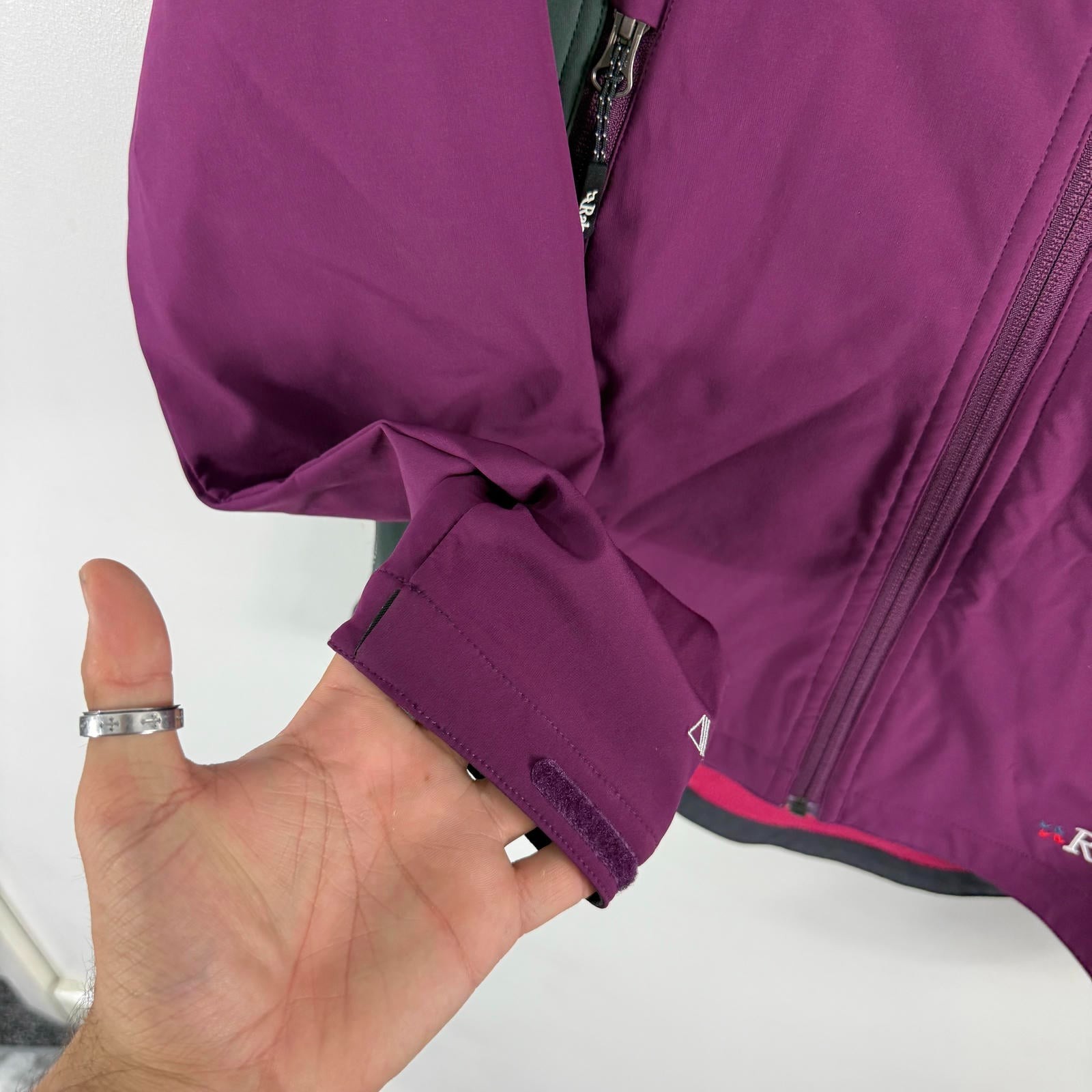 Women's Rab Baltoro Lite Purple Polartec Power Shield Sz UK 10 Softshell Jacket image 5