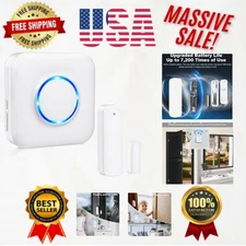 Wireless Door Open Sensor Alarm with 5 Volume Levels - 600FT Coverage
