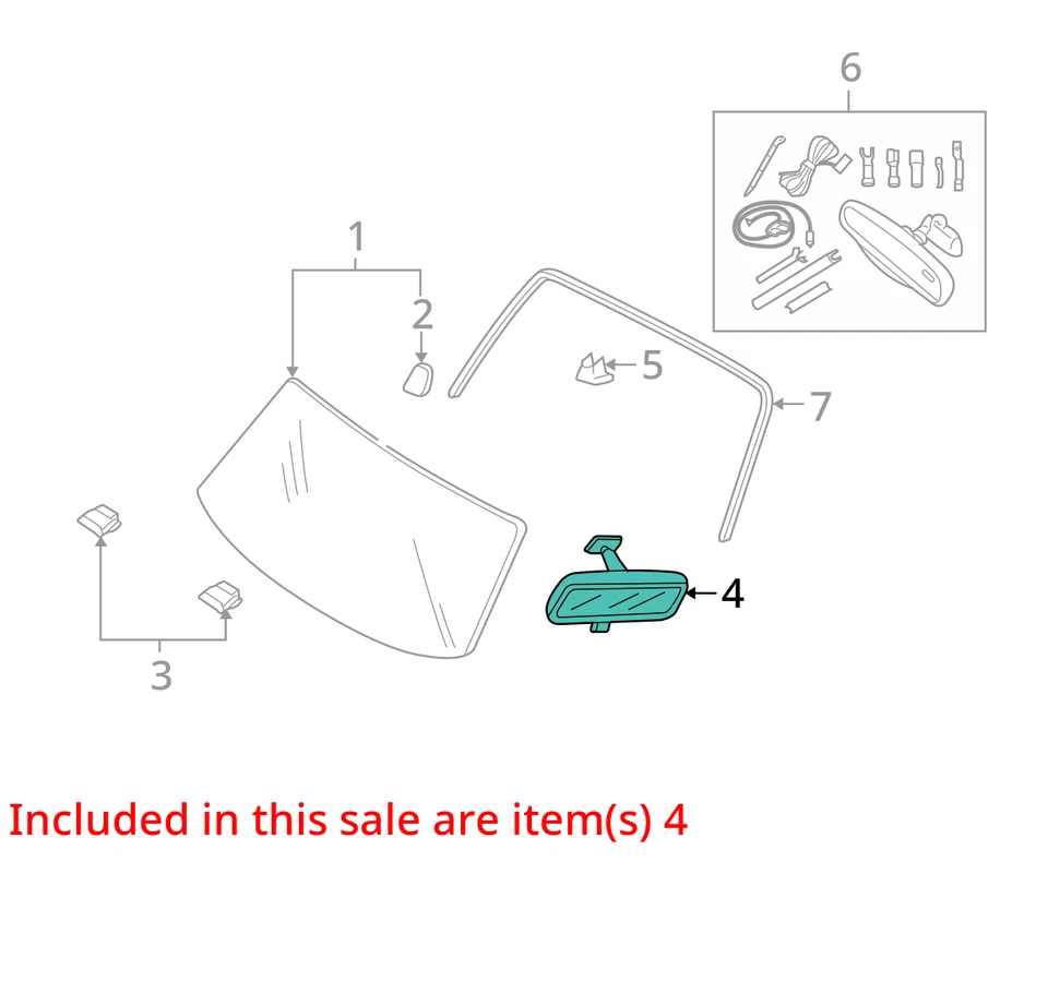 Espejo retrovisor atenuación automática sin micrófono compatible con 08-12 ESCAPE 3405363 Foto 3 de 4