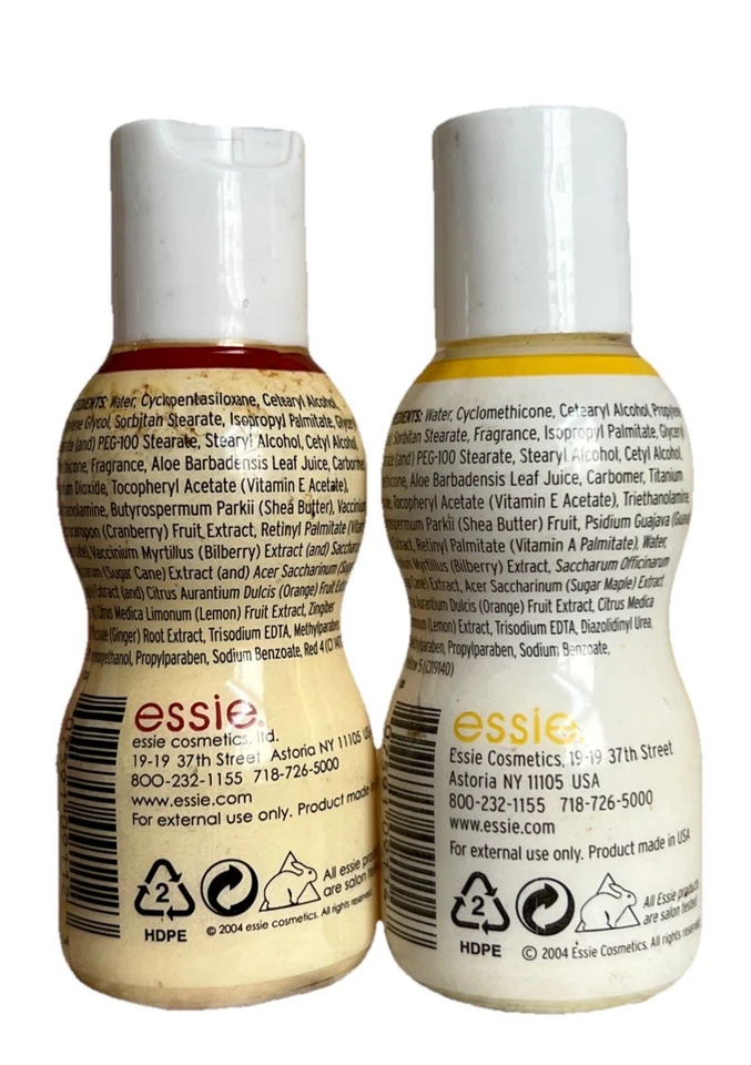 2 Essie Smoothies Cranberry Tangerine & Lemon Guava Hand Body 乳液 2 盎司 每件 — 第 2/2 张图片