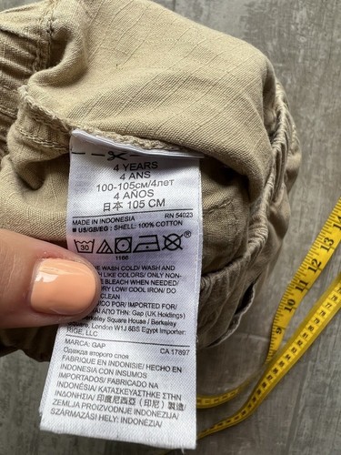 GAP Kids Boy Toddler Drawstring Elastic Short Easy On Khaki Casual School 4T 4 - Picture 4 of 5