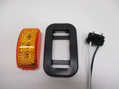 Amber LED 2.5'' Truck Trailer RV Clearance Side Marker Light / Grommet Mount