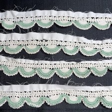 2 Vintage 76 L Pillowcase 1.5 Handmade Croche...