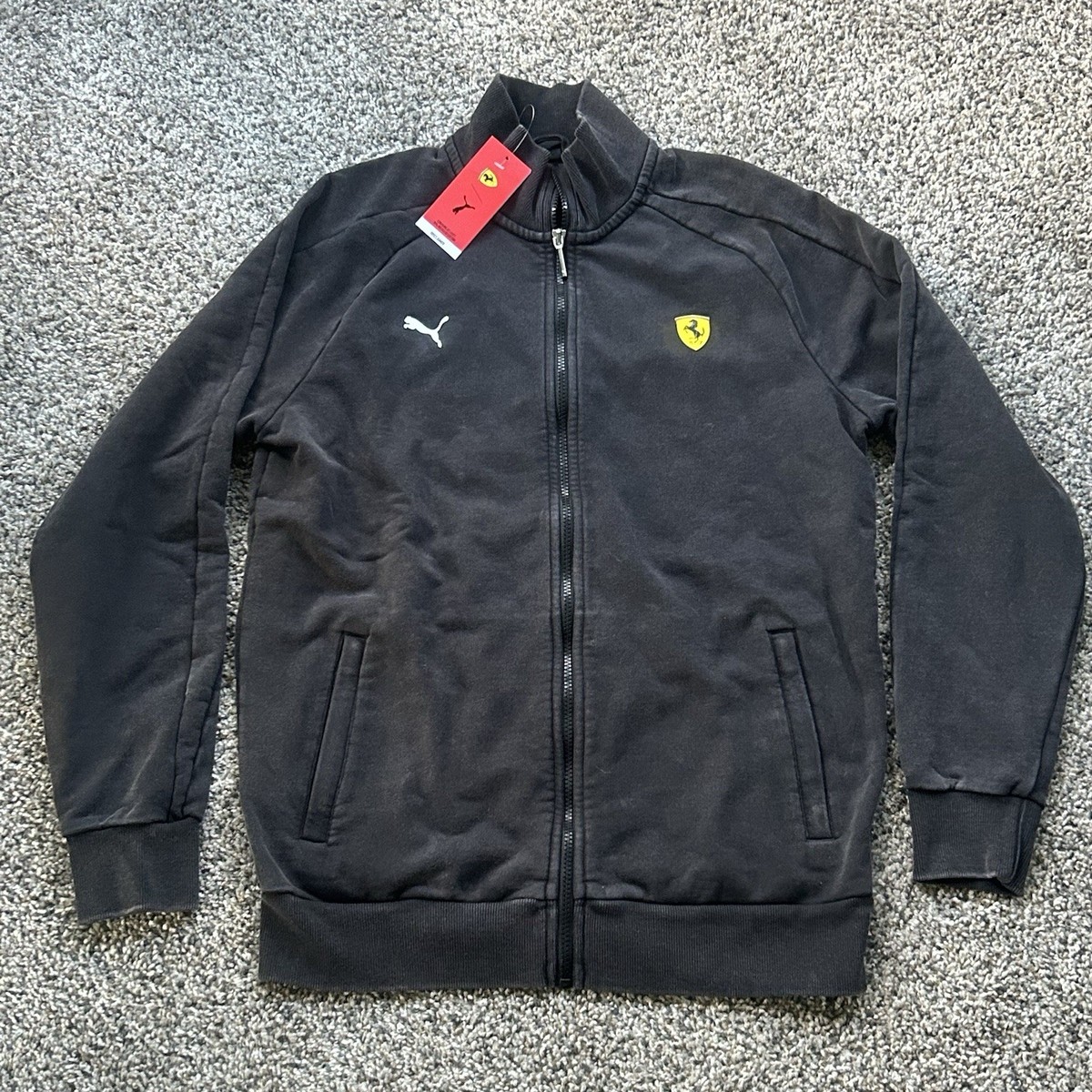 Puma Scuderia Ferrari T7 Motorsport Track Jacket Black Mens Medium