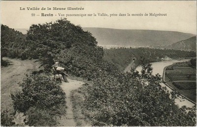 Old postcard REVIN - panoramic view of the Valley (135556)