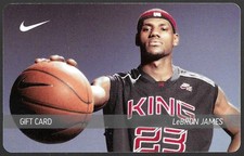 2003 Nike Lebron James Gift Card Rookie Year NO VALUE ADDED