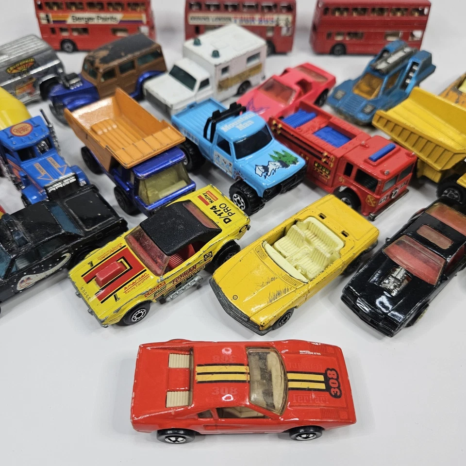 Lote de 23 piezas de caja de cerillas superrápidas y Hot Wheels vintage años 70 y 80 Foto 3 de 4