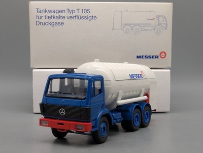 LKW Tankwagen Modell 1:50 Conrad 3053 Mercedes Benz Messer T 105 Blau Rot in OVP
