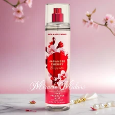 NEW FULL SIZE Bath & Body Works JAPANESE CHERRY Blossom Fragrance Mist 8 OZ