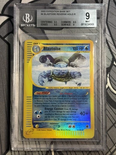 Pokemon Blastoise Expedition Reverse Holo Rare #4 /165 BGS 9 Mint