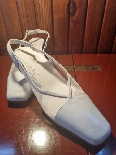 PETER SHEPPARD WHITE LEATHER MESH UPPER/LINING HEELS-5CM S 39.5 SHOES RRP$399.00 - Picture 10 of 10