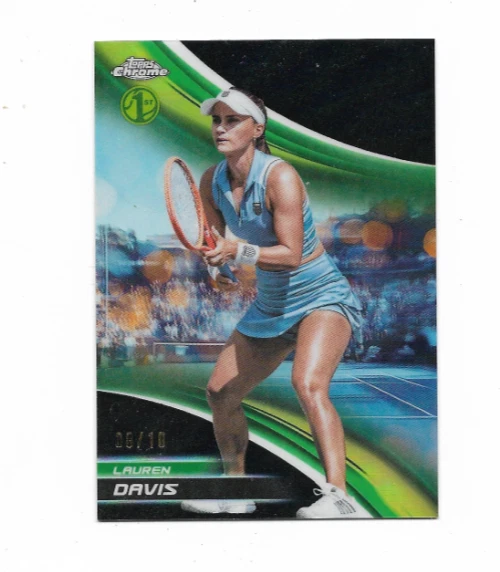 2025 Topps Chrome Tennis-----LAUREN DAVIS----BLACK---08/10